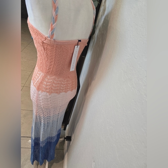 Koko + Mason Colorful Crochet Knit Maxi Dress Size M - Picture 6 of 7